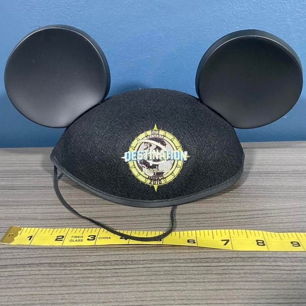 Disneyland‎ Destination 2010 Mickey Ears Hat – Black Felt Collector Souvenir - Picture 5 of 5